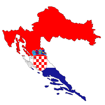 Kroatien Landkarte